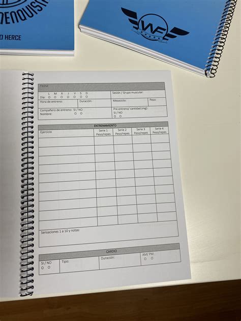 Cuaderno De Entrenamiento Logbook Fitwilly