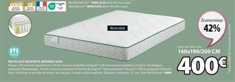 Promo Matelas Ressorts Merinos S Chez Jysk Icatalogue Fr