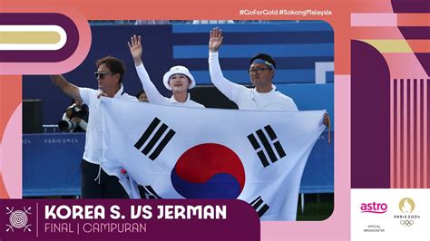 Memanah Campuran Korea Selatan 6 0 Jerman Final Olimpik Paris