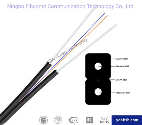 FTTX FTTH 1 2 4 Cores Optical Cable G657A1 G657A2 Fiber GJXFH