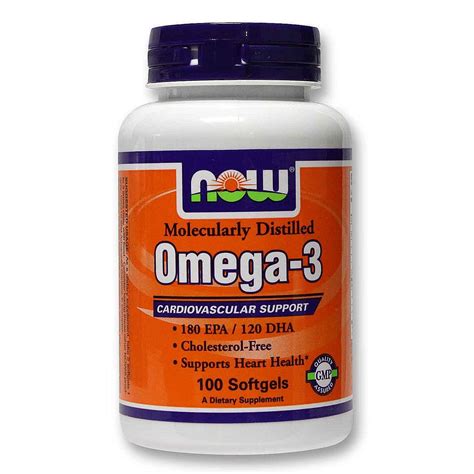 NOW Foods Omega 3 180 EPA 120 DHA 180 Softgels