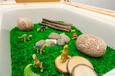 5 Awesome Dinosaur Sensory Bins Two Crafty Makers