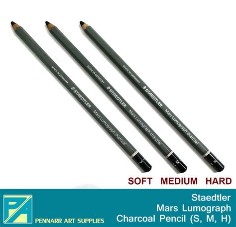 Staedtler Mars Lumograph Charcoal Pencil Soft Medium Hard C