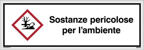 Cartelli E Adesivi Con Pittogramma E Testo Sostanze Pericolose Per L