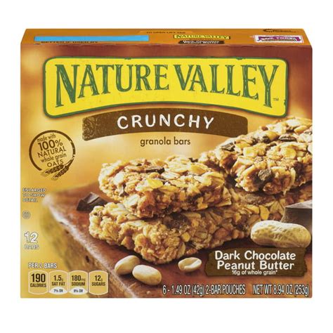 Nature Valley Crunchy Granola Bar Dark Chocolate Peanut Butter 894 Oz