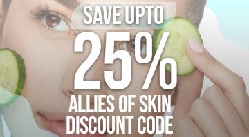 Off On Skin Care Products Via Allies Of Skin Coupon