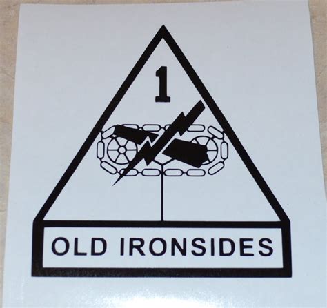 1st Armored Division Old Ironsides Vinyl Decal Etsy