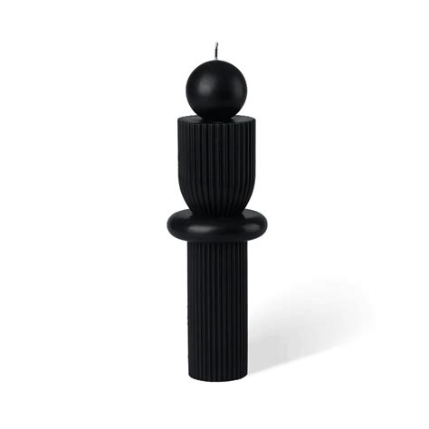 Pillar Candle - BLACK BLAZE