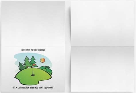 Happy Birthday Card Golf Printable Card Instant Download for Him for ...