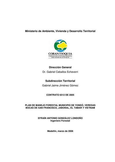 Pdf Ministerio De Ambiente Vivienda Y Desarrollo Territorial