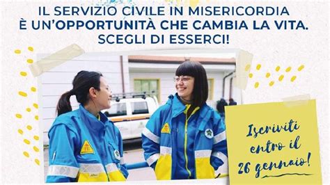 Diventa Volontario Del Servizio Civile Nazioale In Misericordia