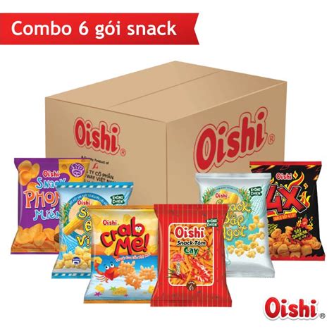 Combo G I Snack Oishi G Snack Cua L C Ph Mai X V Cay