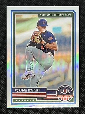 Panini Stars Stripes Refractor Hurston Waldrep Collegiate