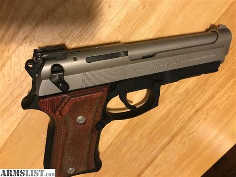 ARMSLIST For Sale Beretta 92 FS Compact 9mm Inox Two Tone W Wood Grips