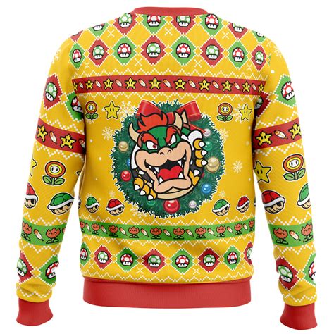 Bowser Super Mario Bros Ugly Christmas Sweater Anime Ape