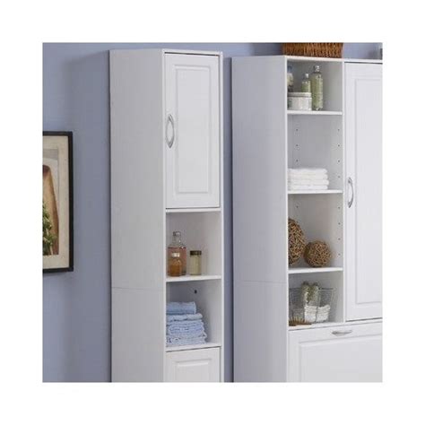 4D Concepts Storage Tower White Storage Towers Cabinet Shelving