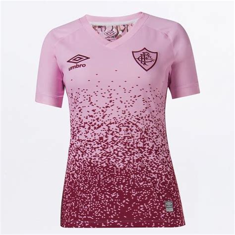 Camisa Fluminense Feminina Outubro Rosa S N Torcedor Umbro Rosa