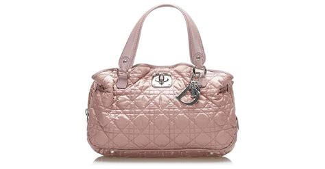 Dior Cannage Lady Synthétique Rose ref 754428 Joli Closet