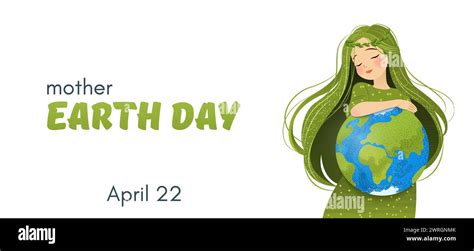 Happy Mother Earth Day Vector Banner Stock Vector Image And Art Alamy