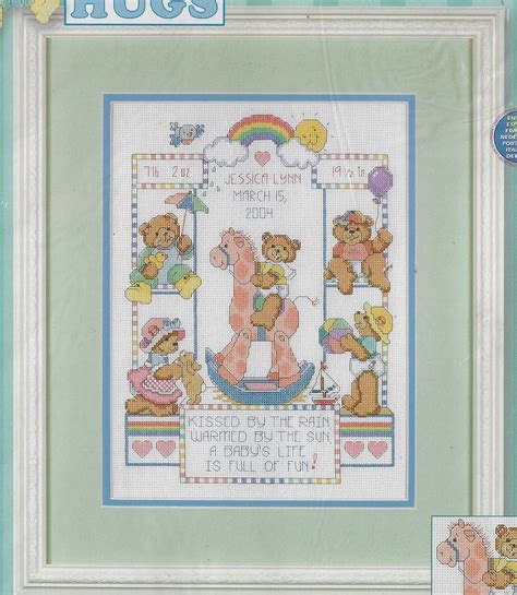 Bear Buddies Birth Record Dimensions Counted Cross Stitch Kit 72818