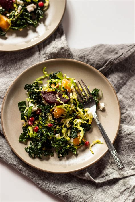 Shredded Kale Brussels Sprout Salad With Beets And Oranges — Local Haven