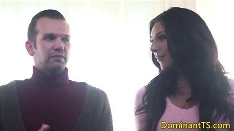 Dominant Transgender Babe Throating Her Sub