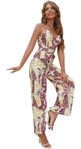 Entero Jumpsuit Enterito Mono Estampado Tropical El