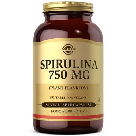 Solgar Spirulina 750 Mg 80 Tablet | Nar Ecza