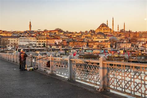 Cityscape And Old Town View From Istanbul In Early Morning Editorial