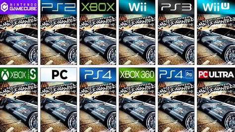 Comparing NFS Most Wanted In All Consoles Side By Side 4K YouTube