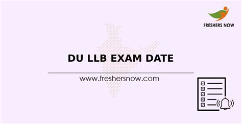 Du Llb Exam Date 2022 Announced Entrance Exam Schedule