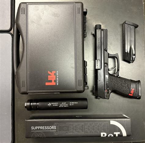 Heckler Koch Mk Socom Pistol With B T Mk Suppressor Combo