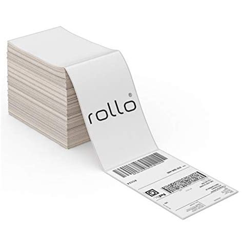 Rollo Thermal Direct Shipping Label Pack Of 500 4x6 Fan Fold Labels Commercial Grade