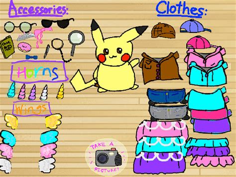 Pikachu Dress Up Tynker