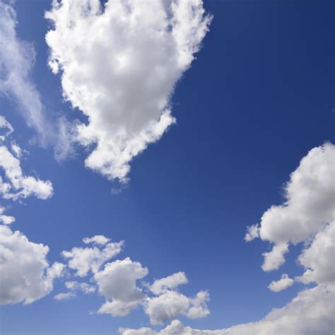 Un Cielo Azul Con Nubes Blancas Y Una Gran Nube Blanca Foto Premium