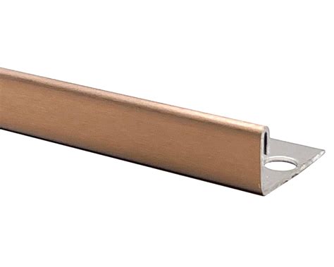 Vroma Brushed Rose Gold L Shape 2 5m Heavy Duty 304 Stainless Steel Tile Trims Vroma Trims