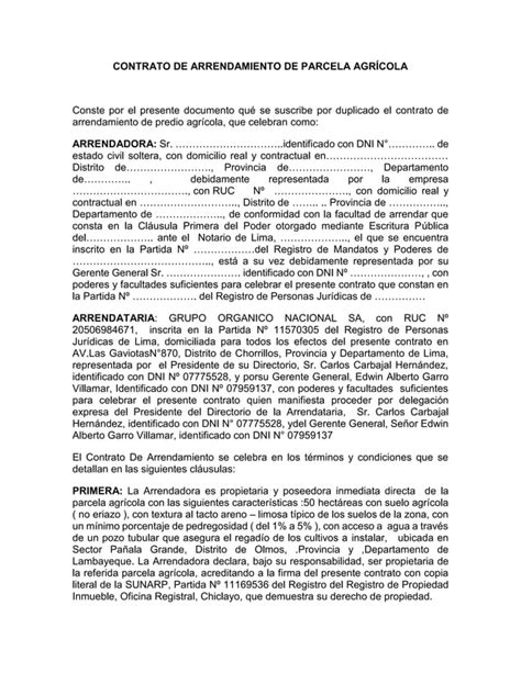 Proyecto De Contrato Trujillo Pdf