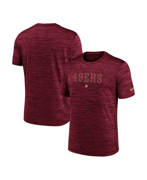 Nike Scarlet San Francisco 49ers Velocity Performance T Shirt In Red