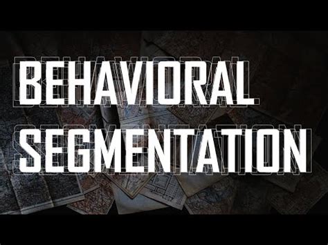 Behavioral Segmentation Explained Marketing YouTube