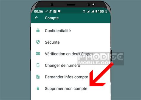 Comment supprimer définitivement son compte WhatsApp