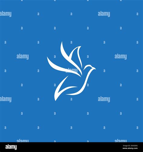 White dove logo icon design vector template Stock Vector Image & Art ...