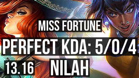 MISS FORTUNE Nautilus Vs NILAH Thresh ADC 5 0 4 2 1M Mastery