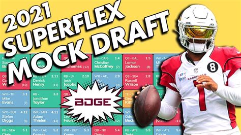 Full Fantasy Football Superflex Qb Mock Draft Youtube