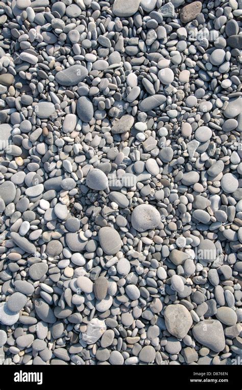 Texture Pebble Beach Yalta Crimea Ukraine Eastern Europe Stock