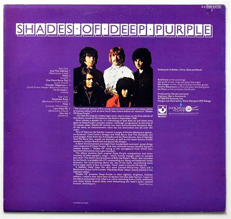 Deep Purple Shades Of Deep Purple Lp Classic Rock Psych Acid