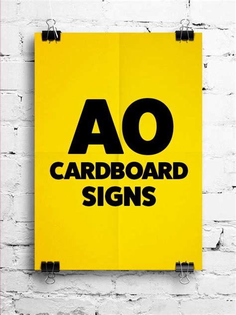 NEW - A0 Cardboard Signs Printing in Tallaght Dublin [ FREE DELIVERY ]