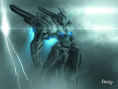 HD Wallpaper Grey Robot Digital Wallpaper Mech Robotic Fantasy