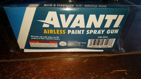 Avanti Airless Paint Spray Gun W Built In Hose Swivel ~ Item 58056 193175431288 Ebay