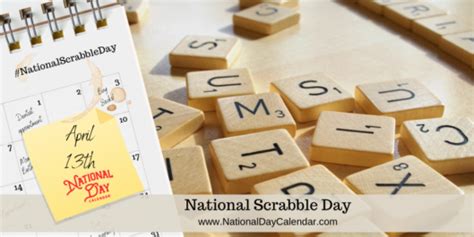 National Scrabble Day April 13 Scrabble Happy National Day How To