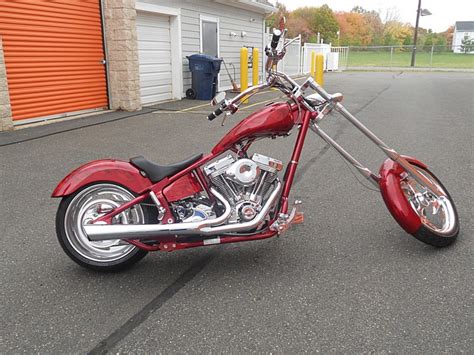 Orange County Choppers Occ Custom Chopper Red With Gold Flames